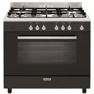 Glem - piano de cuisson gaz 109l 5 feux noir  ge960cmbk2 - ge960cmbk2 pas cher