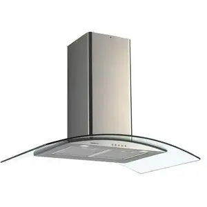 Comparateur de prix : Hotte Décorative GLEM GHS972IX - Evacuation - Inox - 90 cm - 756 m3/h