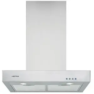 Airlux Hotte Cheminée plate Airlux AHB682IX - Acier inoxydable pas cher