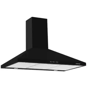 Airlux - hotte décorative murale 90cm 72db 750m3h noir  ahp975bk - UBD-AHP975BK pas cher
