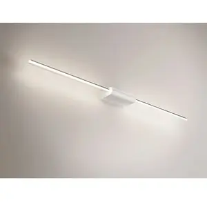 zafferano Brilliant Applique et Plafonnier Linéaire en Aluminium Peint en Blanc, LED 9W Dimmable TRIAC, Design Minimaliste 8.2x3.6x87.2 cm pas cher