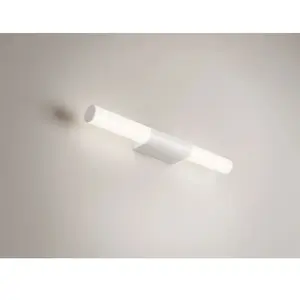 zafferano Applique et plafonnier à LED orientable Sticks, structure en aluminium blanc mat, 15.5W, dimmable TRIAC, IP54, 50 cm de hauteur pas cher