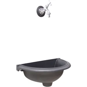 Fonderia Bongiovanni - Fontaine murale modèle Taormina pour jardin pot...
