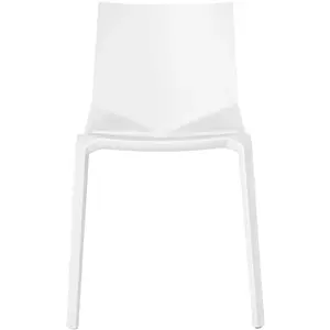 Kristalia - Chaise empilable - Blanc - Fibre de verre - Designer Lucid... pas cher