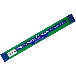 Rayons ACI Alpina 298x2 mm en Acier Inox avec Nipple Argent - Résistance et DurabilitéVendu parbikeinn