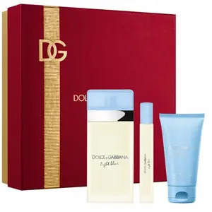 Dolce & Gabbana Étui Pour Femme Bleu Clair 3 pcs pas cher