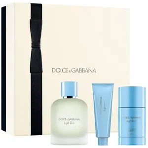 Dolce&Gabbana Light Blue Pour Homme EDT Duo Gift Set NEW coffret cadea...