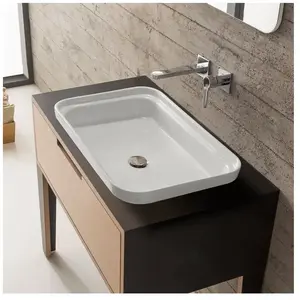 Scarabeo Mizu Vasque à encastrer par-dessus, 9008BK,