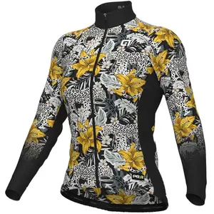 Comparateur de prix : Ale Maillot Alé PRR Hibiscus manche longue jaune noir blanc femme - M