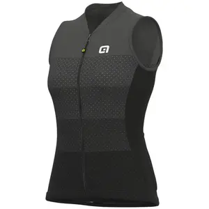 Ale Maillot Alé Solid Level sans manches gris foncé femme - M pas cher