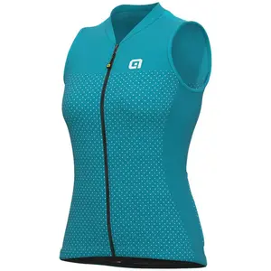 Ale Maillot Alé Solid Level sans manches turquoise femme - XS pas cher