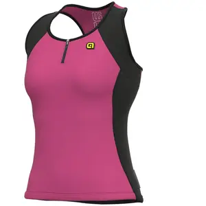 Comparateur de prix : Ale Maillot Alé Color Block sans manches rose brillant noir femme - S