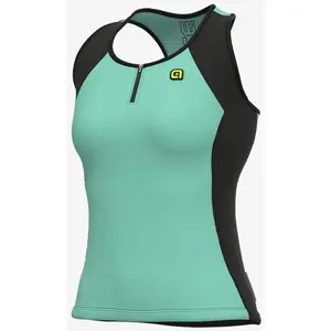 Ale Maillot Alé Color Block sans manches bleu clair noir femme - XXS pas cher