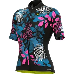 Comparateur de prix : Ale Maillot Alé PRS Garden manche courte noir bleu rose femme - M