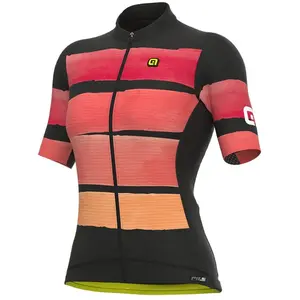 Comparateur de prix : Ale Maillot Alé PRS Track manche courte orange rosé noir femme - M