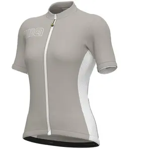 Ale Maillot Alé Color Block manche courte gris clair blanc femme - L pas cher