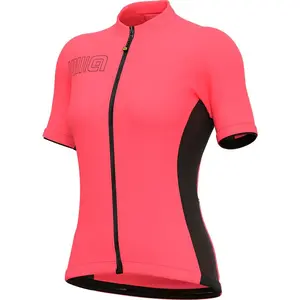 Ale Maillot Alé Color Block manche courte rose noir femme - XS pas cher