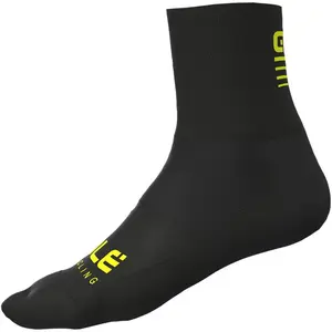 Ale Chaussettes Alé Strada 2.0 noir jaune fluo - M pas cher