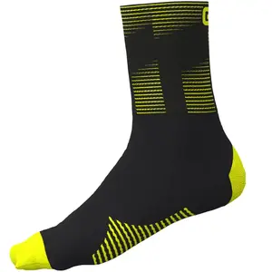 Ale Chaussettes Alé Sprint noir jaune fluo - M pas cher