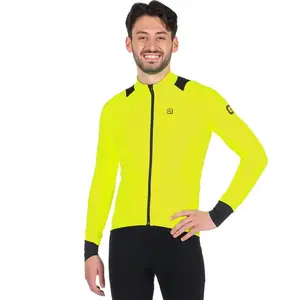 Alé Maillot manches longues ale k idro noir jaune fluo pas cher