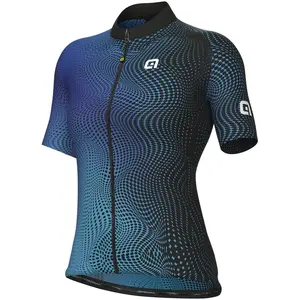 Alé Maillot manches courtes femme ale circus bleu pas cher