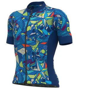 Alé Maillot manches courtes ale over bleu pas cher