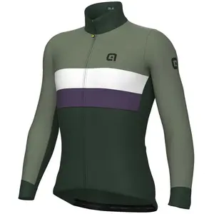 Comparateur de prix : Ale Maillot Alé Off-Road Gravel Chaos manche longue vert foncé blanc lilas - M