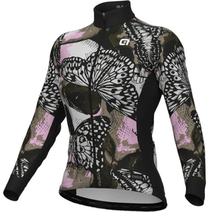 Maillot Alé PR.E Falena manche longue rose clair noir femme - S pas cher