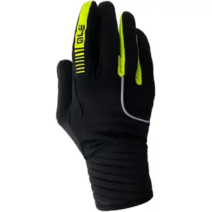 Ale Gants longs Alé Wind noir jaune fluo - L pas cher