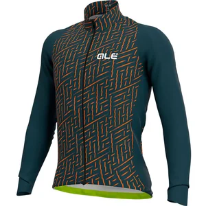 Ale Maillot Alé PRR Green Bolt manche longue gris orange fluo - XXL pas cher