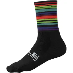 Chaussettes Alé Flash noir - M pas cher