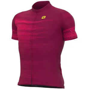 Ale Maillot Alé Solid Turbo manche courte violet rose - L pas cher