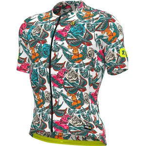 Comparateur de prix : Ale Maillot Alé PRR Tattoo manche courte blanc vert rose - M
