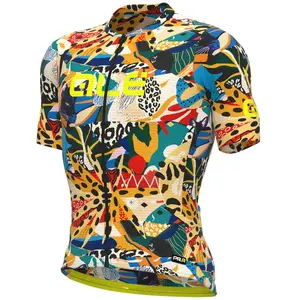 Comparateur de prix : Maillot Alé PRR Kenya manche courte jaune orangé multicolore - L