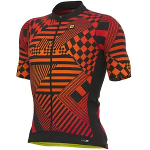 Alé Maillot manches courtes ale checker rouge