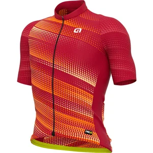 Ale Maillot Alé PRR Green Speed manche courte rouge foncé orange blanc - LVendu parbikeinn