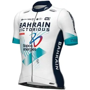 Ale Maillot à Manches Courtes Pr-s Bahrain Victorious 2024 pas cher