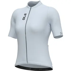 Maillot Alé PRAGMA Color Block manches courtes vert aqua femme - L pas cher