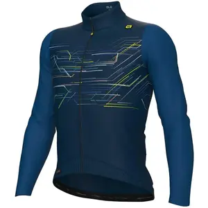 Alé Maillot manches longues ale megabyte pr e bleu pas cher