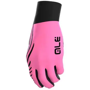 Gants longs Alé Spirale noir rose fluo - L pas cher