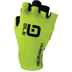 Comparateur de prix : Gants Alé Velocissimo Crono courts jaune fluo - XS