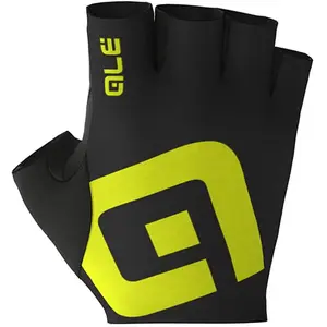 Ale Gants Alé Air courts noir jaune fluo - XXL pas cher