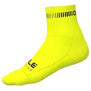 Ale Alé - Logo Q-Skin Socks - Chaussettes de cyclisme taille 36-39 - S, jaune pas cher
