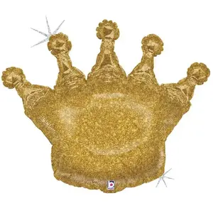 Comparateur de prix : JOUR DE FETE Ballon - Scintillant - Couronne de Princesse - Or - 91 cm - Aluminium