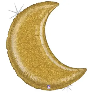 Comparateur de prix : RueDeLaFete Ballon Aluminium 107 cm - Lune dorée scintillante