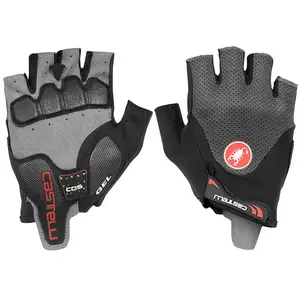 Comparateur de prix : Gants courts Castelli Arenberg Gel 2 Rosso Corsa gris foncé - M