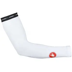CASTELLI UPF 50 + Light Arm Sleeves Leg Warmers Men's, White, XL