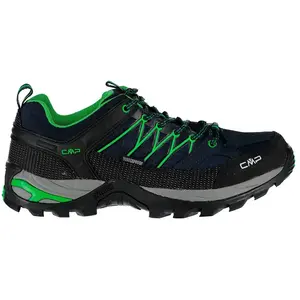 Chaussures CMP Rigel Low Waterproof bleu foncé vert brillant - 40 pas cher