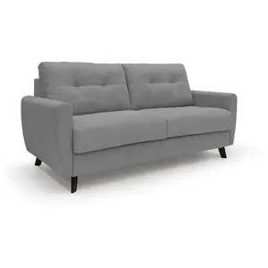 Divani.store Callisto Canapé lit convertible T02 - Gris pas cher