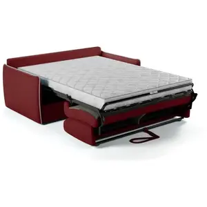 Comparateur de prix : Canapé convertible express - AGATHE - Tissu Rouge - Liseré Gris - 175 ...